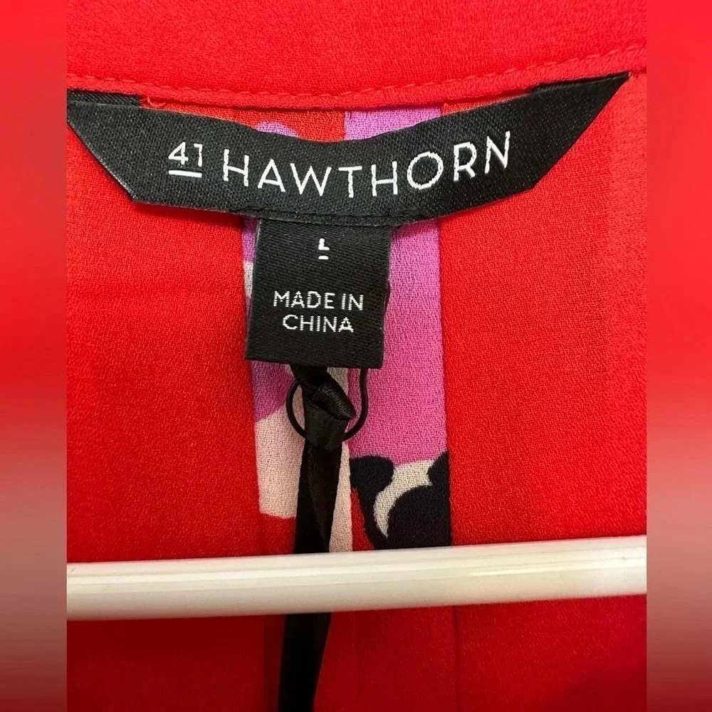 41 Hawthorn Red Floral Sleeveless Summer Top NWT - Picture 5 of 8